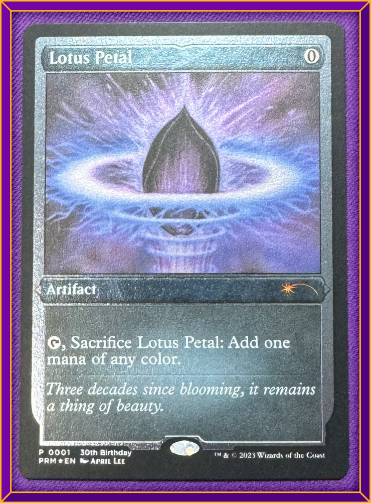 Lotus Petal - UMP Promo Etched Foil - NM