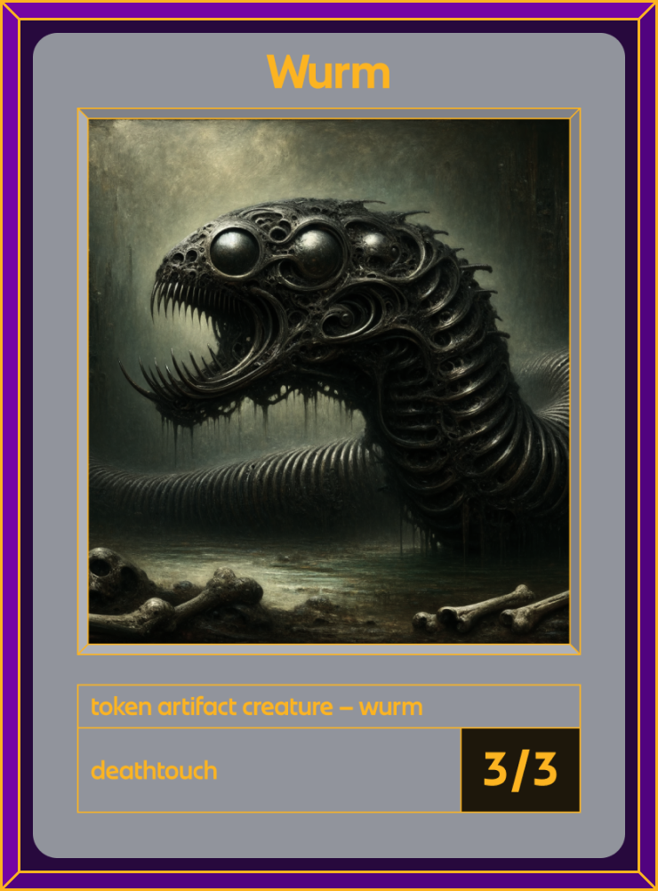 Wurm (deathtouch) token