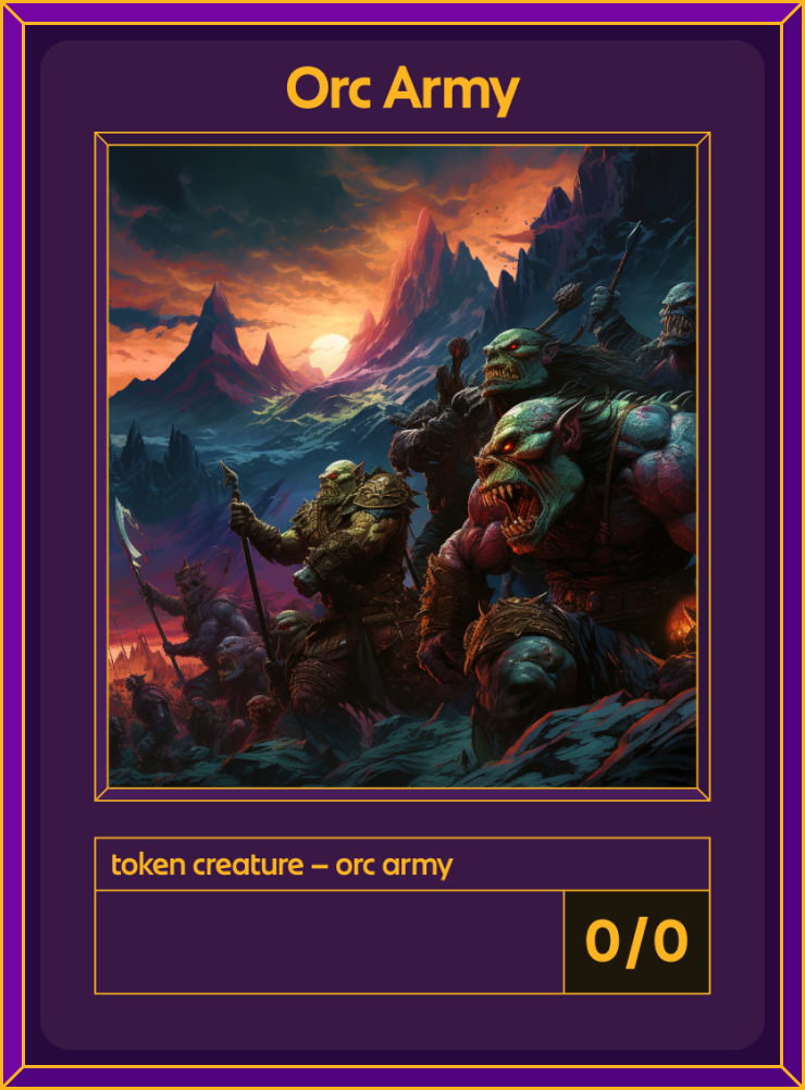 Orc Army token