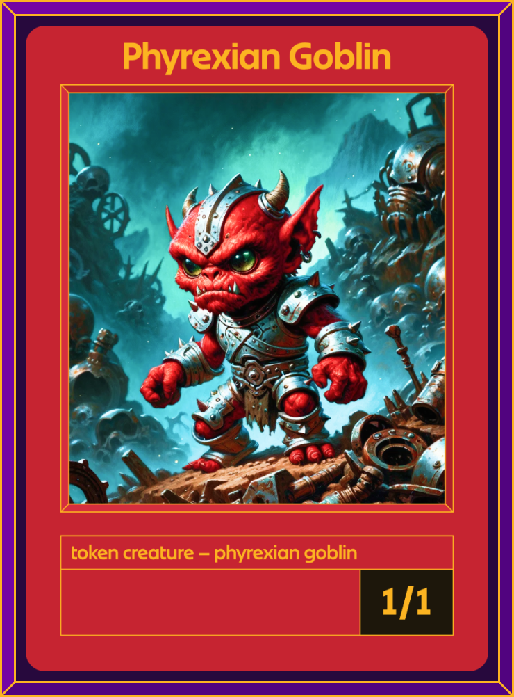 Phyrexian Goblin token